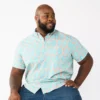 Big & Tall Sonoma Goods For Life® Poplin Button-Down Shirt -Sonoma Goods For Life 3974513 Pink Tropical Leaves