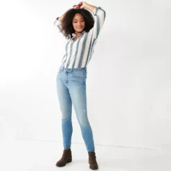 Women's Sonoma Goods For Life® Curvy High-Waisted Skinny Jeans 9 Women's Sonoma Goods For Life® Curvy High-Waisted Skinny Jeans -Sonoma Goods For Life 4342530 ALT4