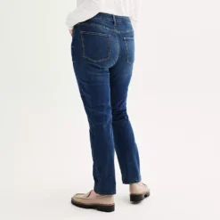 Women's Sonoma Goods For Life® Straight-Leg High-Waisted Curvy Jeans -Sonoma Goods For Life 4380113 ALT