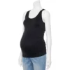 Maternity Sonoma Goods For Life® Seamless Tank -Sonoma Goods For Life 4938095 Pitch Black