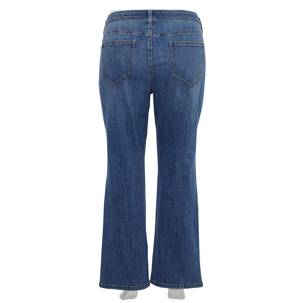 Plus Size Sonoma Goods For Life® Elastic-Waist Curvy Mid-Rise Bootcut Jeans 4 Plus Size Sonoma Goods For Life® Elastic-Waist Curvy Mid-Rise Bootcut Jeans - Image 2