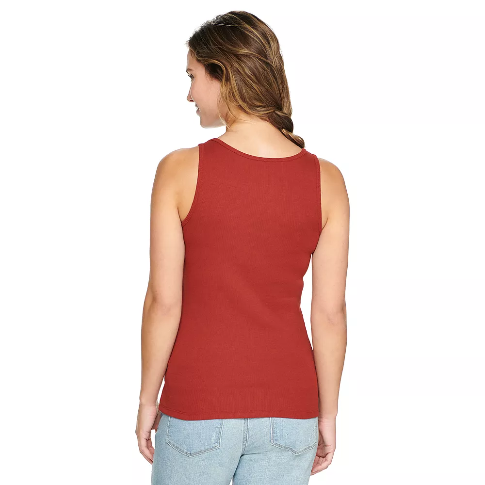 Women's Sonoma Goods For Life® Everyday Ribbed Tank 4 Women's Sonoma Goods For Life® Everyday Ribbed Tank - Image 2