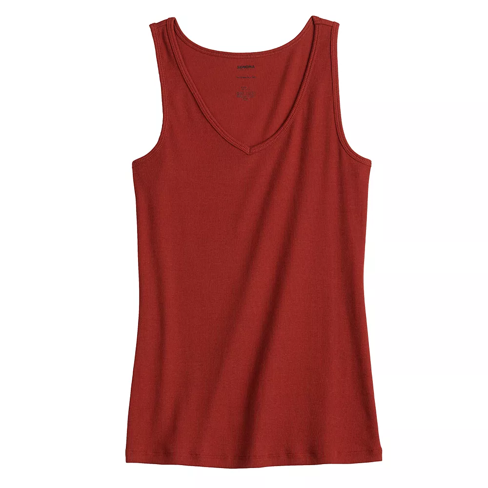 Women's Sonoma Goods For Life® Everyday Ribbed Tank 5 Women's Sonoma Goods For Life® Everyday Ribbed Tank - Image 3
