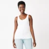 Women's Sonoma Goods For Life® Everyday Ribbed Tank -Sonoma Goods For Life 5046234 White