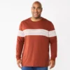 Big & Tall Sonoma Goods For Life® Crewneck Tee -Sonoma Goods For Life 5108992 Rust Stripe