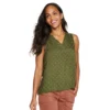 Petite Sonoma Goods For Life® Sleeveless V-Neck Top -Sonoma Goods For Life 5222594 Olive Geo