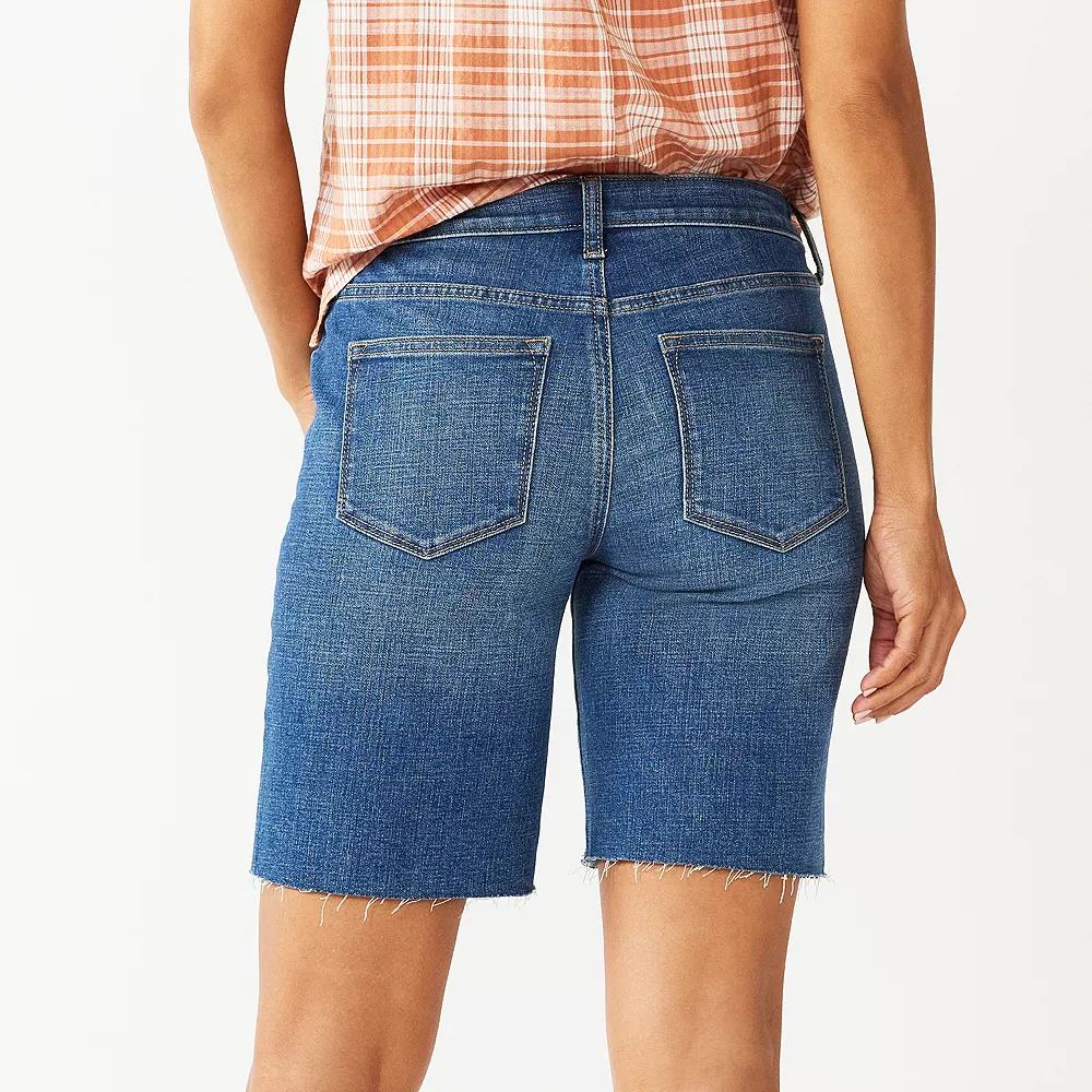 Women's Sonoma Goods For Life® High-Waist 9" Bermuda Jean Shorts 4 Women's Sonoma Goods For Life® High-Waist 9" Bermuda Jean Shorts - Image 2
