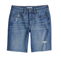 Women's Sonoma Goods For Life® High-Waist 9" Bermuda Jean Shorts 7 Women's Sonoma Goods For Life® High-Waist 9" Bermuda Jean Shorts -Sonoma Goods For Life 5244121 ALT5