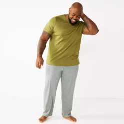 Big & Tall Sonoma Goods For Life® Crewneck Tee & Sleep Pants Set