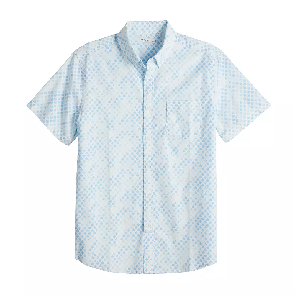 Men's Sonoma Goods For Life® Short Sleeve Perfect Length Button-Down Shirt 4 Men's Sonoma Goods For Life® Short Sleeve Perfect Length Button-Down Shirt - Image 2
