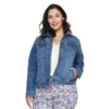 Plus Size Sonoma Goods For Life® Button Front Jean Jacket 1 Plus Size Sonoma Goods For Life® Button Front Jean Jacket -Sonoma Goods For Life 5269795 Medium Wash