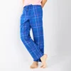Men's Sonoma Goods For Life® Brushed Poplin Print Pajama Pants -Sonoma Goods For Life 5281147 Blue Windowpane