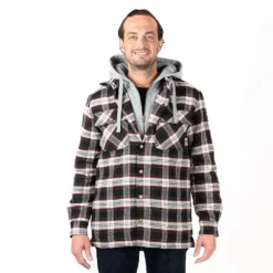 Men's Sonoma Goods For Life® Flannel Hooded Shirt Jacket