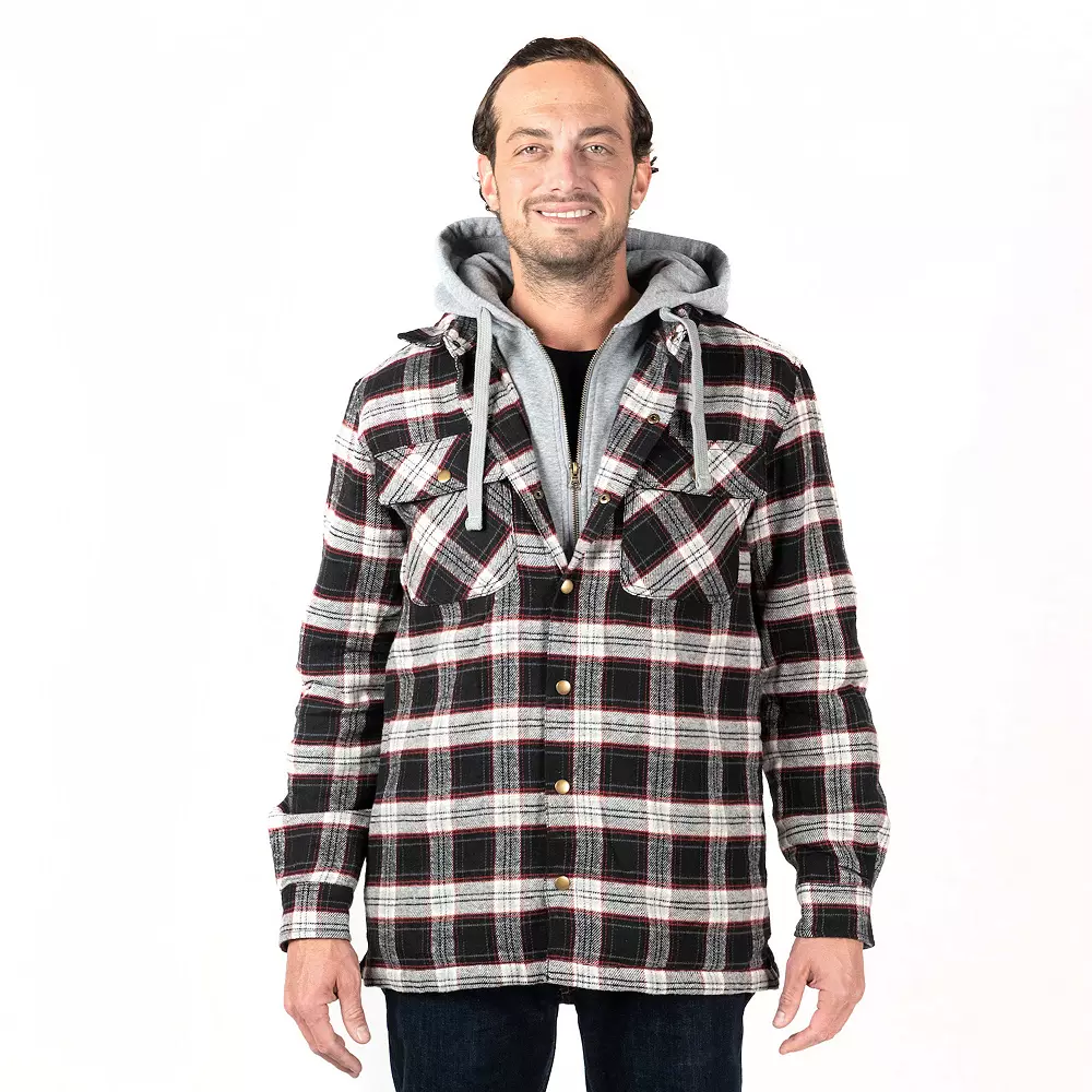 Men's Sonoma Goods For Life® Flannel Hooded Shirt Jacket 3 Men's Sonoma Goods For Life® Flannel Hooded Shirt Jacket
