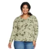 Petite Plus Size Sonoma Goods For Life® Favorite V-Neck Long-Sleeve Tee -Sonoma Goods For Life 5481056 Olive Dye