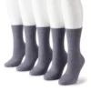 Women's Sonoma Goods For Life® 5-Pack Roll Top Crew Socks -Sonoma Goods For Life 5497545 Gray Marl