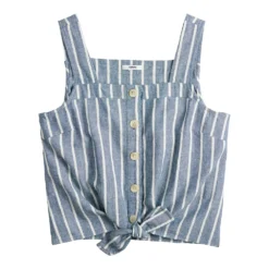 Women's Sonoma Goods For Life® Tie-Hem Squareneck Tank -Sonoma Goods For Life 5510685 ALT5