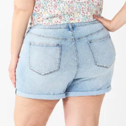 Plus Size Sonoma Goods For Life® Premium Mom Shorts -Sonoma Goods For Life 5513061 ALT