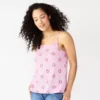 Women's Sonoma Goods For Life® Squareneck Camisole -Sonoma Goods For Life 5546411 Purple Floral
