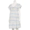 Maternity Sonoma Goods For Life® Flutter-Sleeve Tiered Dress -Sonoma Goods For Life 5549577 Blue Plaid