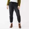 Women's Sonoma Goods For Life® Mid-Rise Denim Jogger Pants -Sonoma Goods For Life 5582204 Black Denim