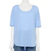Women's Sonoma Goods For Life® Relaxed Scoopneck Tee -Sonoma Goods For Life 5596588 Light Blue
