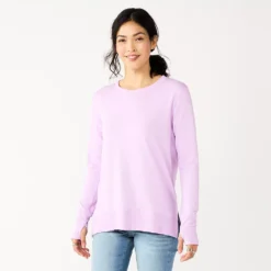 Women's Sonoma Goods For Life® Super Soft Solid Tunic Sweatshirt