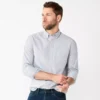 Men's Sonoma Goods For Life® Perfect-Length Button-Down Shirt -Sonoma Goods For Life 5642085 Gray