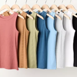 Women's Sonoma Goods For Life® Slim Fit High Neck Rib Tank -Sonoma Goods For Life 5651280 ALT3