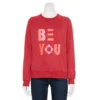 Women's Sonoma Goods For Life® Everyday Crewneck Sweatshirt -Sonoma Goods For Life 5664640 Red Be You