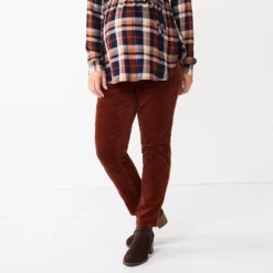 Maternity Sonoma Goods For Life® Belly Panel Corduroy Straight-Leg Ankle Pants