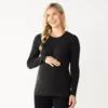Maternity Sonoma Goods For Life® Fitted Puff Sleeve Sweater -Sonoma Goods For Life 5666269 Black
