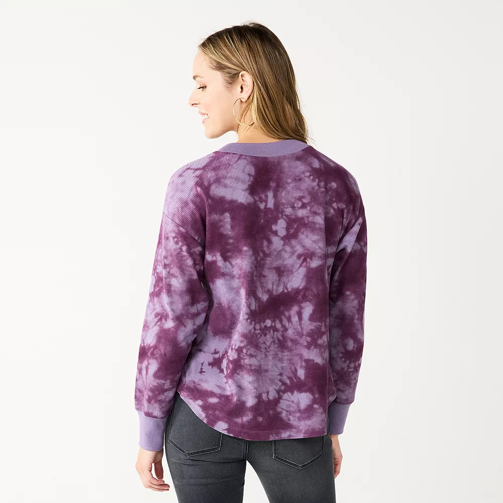 Women's Sonoma Goods For Life® Mockneck Waffle Top 4 Women's Sonoma Goods For Life® Mockneck Waffle Top - Image 2