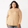 Plus Size Sonoma Goods For Life® Mockneck Waffle Top 2 Plus Size Sonoma Goods For Life® Mockneck Waffle Top -Sonoma Goods For Life 5686673 Talus Brown