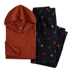 Men's Sonoma Goods For Life® Hooded Top & Pants Pajama Set -Sonoma Goods For Life 5718979 ALT2