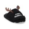 Sonoma Goods For Life Woman's Jammies For Your Families® Reindeer Slippers -Sonoma Goods For Life 5743900 Black