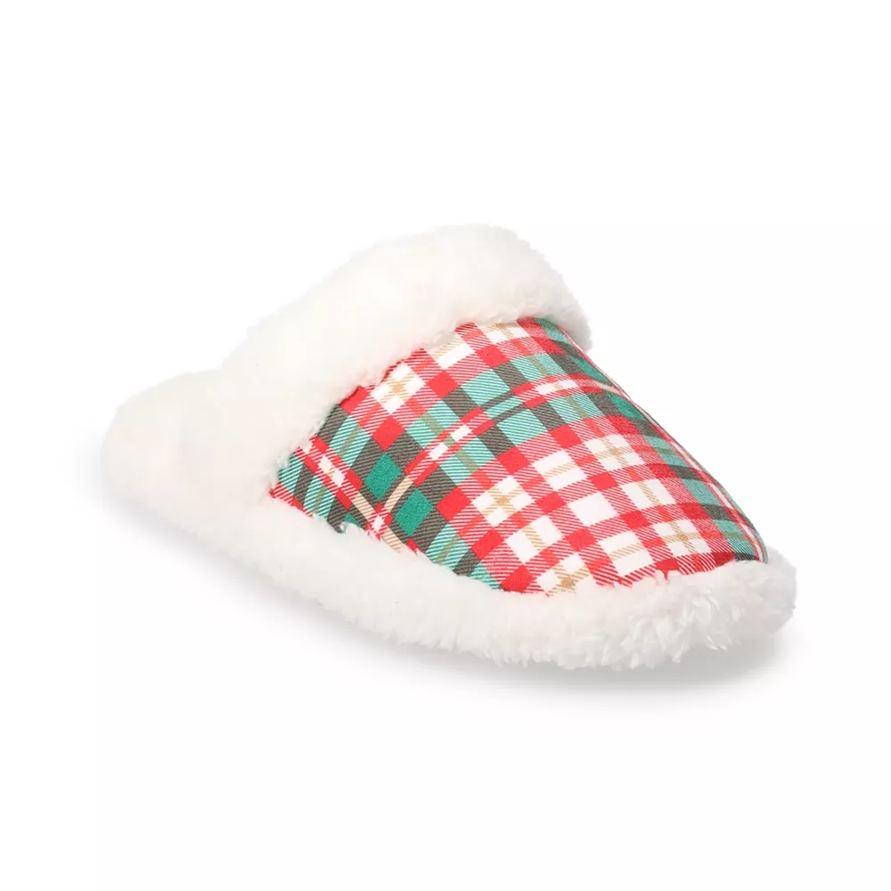 Sonoma Goods For Life Women's Jammies For Your Families® Plaid Scruff Slippers 3 Sonoma Goods For Life Women's Jammies For Your Families® Plaid Scruff Slippers