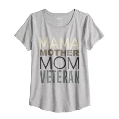 Women's Petite Sonoma Community™ Mom Veteran's Tee -Sonoma Goods For Life 5776058 ALT2