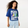Juniors' Sonoma Community™ Peace Love Unity Black History Month Crop Tee -Sonoma Goods For Life 5904839