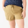 Plus Size Sonoma Goods For Life® Utility Shorts -Sonoma Goods For Life 5926948 Khaki