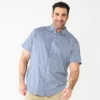 Big & Tall Sonoma Goods For Life® Performance Button-Down Shirt -Sonoma Goods For Life 5935203 Navy Gingham