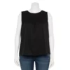 Plus Size Sonoma Goods For Life® Yoke Front Tank -Sonoma Goods For Life 5953566 Black