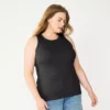 Plus Size Sonoma Goods For Life® High Neck Layering Tank -Sonoma Goods For Life 5955408 Black