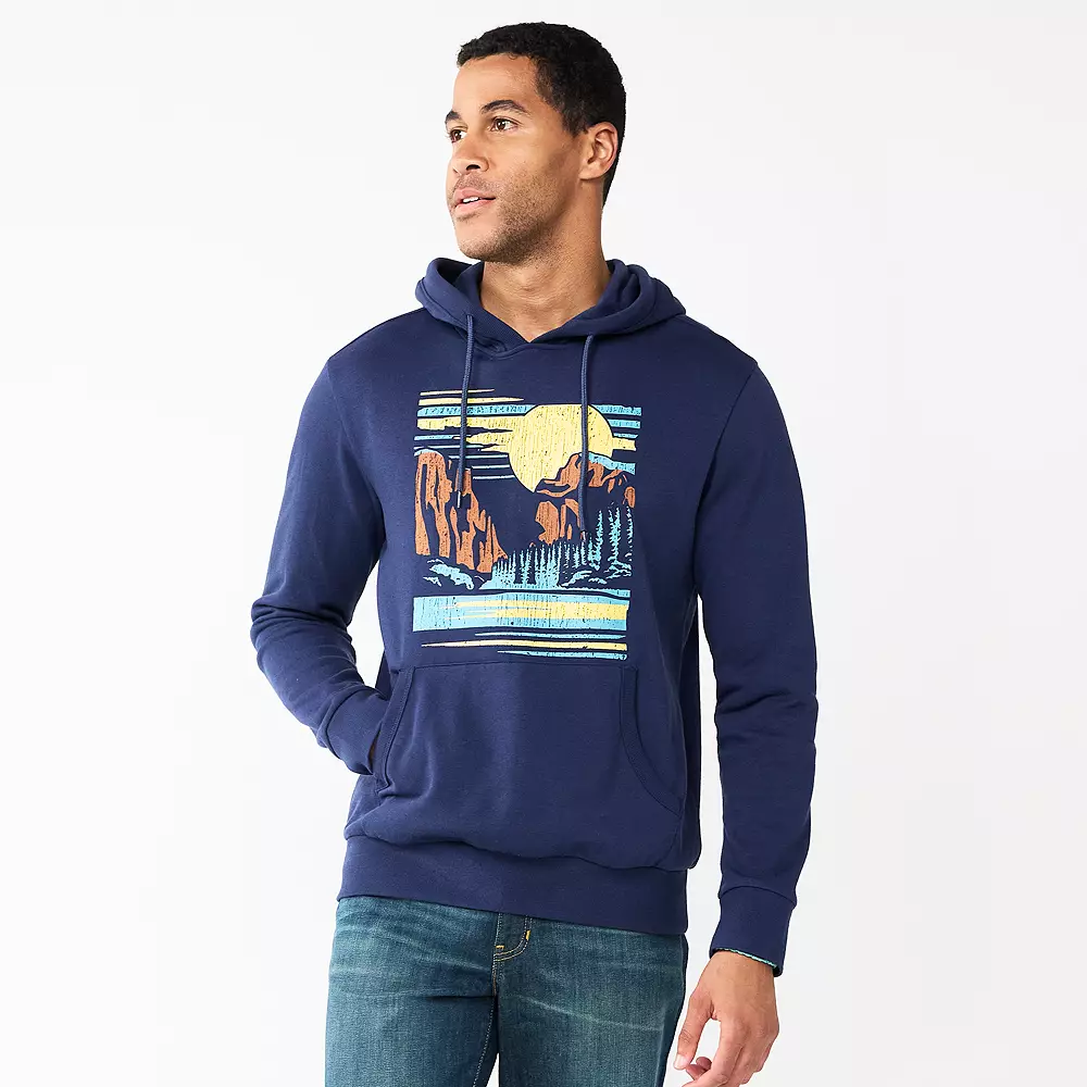 Men's Sonoma Goods For Life® Graphic Fleece Hoodie 3 Men's Sonoma Goods For Life® Graphic Fleece Hoodie