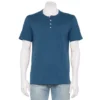 Men's Sonoma Goods For Life® Adaptive & Easy Dressing Short Sleeve Henley -Sonoma Goods For Life 5974647 Sailor Water