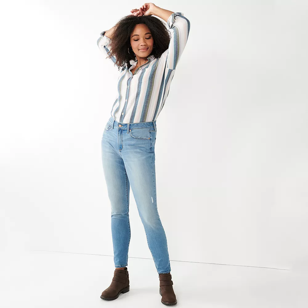 Women's Sonoma Goods For Life® Curvy High-Waisted Skinny Jeans 5 Women's Sonoma Goods For Life® Curvy High-Waisted Skinny Jeans - Image 3