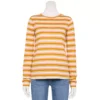 Women's Sonoma Goods For Life® Everyday Crewneck Long Sleeve Tee -Sonoma Goods For Life 6264716 Gold Stripe